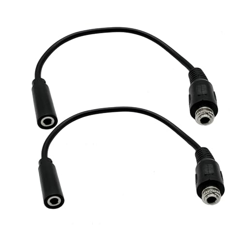 Conector auxiliar 3.5mm hembra a hembra con montaje en panel miniatura 1