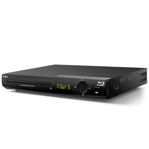 DpBlue Lecteur Blu-ray 1080p Full HD Blu-ray DVD pour TV/projecteur, Home Cinéma, lecteur de disques Blu-ray, prend en charge les disques Blu-ray de région A/1, DVD...