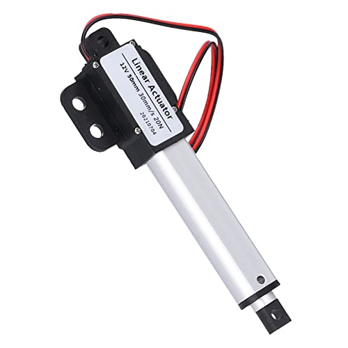 Actionneur linéaire 12V de 50 mm avec interrupteur fin de course et supports inclus