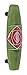 3" Center Bar Pull Color: Green and Mauve, Size: Small