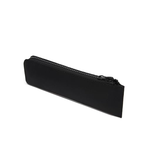 Image of Oxford Pencil Case Slim Pencil Pouch Durable Zipper Stationery Bag Small Travel Use(Black /Oxford)