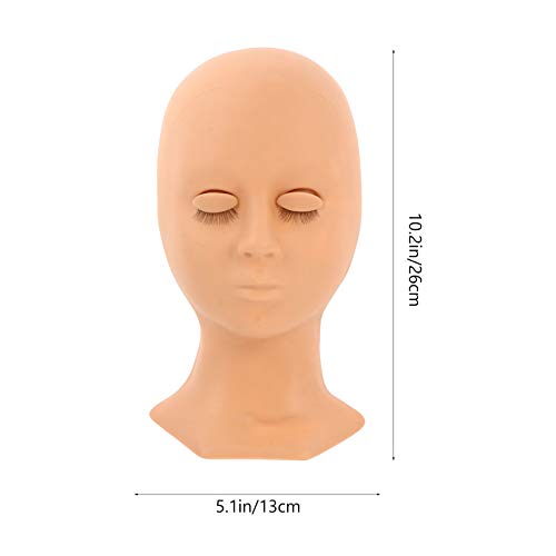 Minkissy Cílios Extensão Conjunto de Exercícios de Prática Manequim Cabeça Com 4 Pares Substituição