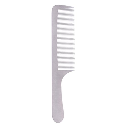 Jocestyle Stainless Steel Comb Professional Salon Hair Styling Tool for Men Silver 8.6inches