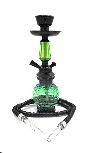 11 Inches Pyramid Complete Hookah Set, Small Modern 1 Hose Hookah Kit
