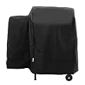 SunPatio Outdoor Heavy Duty Waterproof Grill Cover Compatible for Traeger 20 Series Wood Pellet Grill, Junior, Tailgater and Recteq 340 Grills, Full Length Barbecue Grill Cover, All Weather Protection