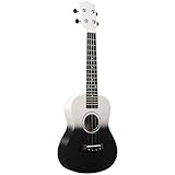 Koolenry Mini Guitarra de Madera de Dos Tonos de 23 Pulgadas. Ukelele de Cuatro Cuerdas. Mini Guitarra para Principiantes. Guitarra de Madera con Degradado de Dos Colores B