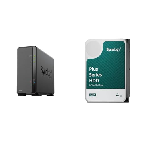 外付けハードディスク・ドライブ Synology DiskStation DS124 + 4TB HDD 外付けハードディスク・ドライブ Synology DiskStation DS124 +