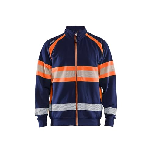 Sudadera de trabajo con cremallera Blaklader 3551 bicolor reflectante