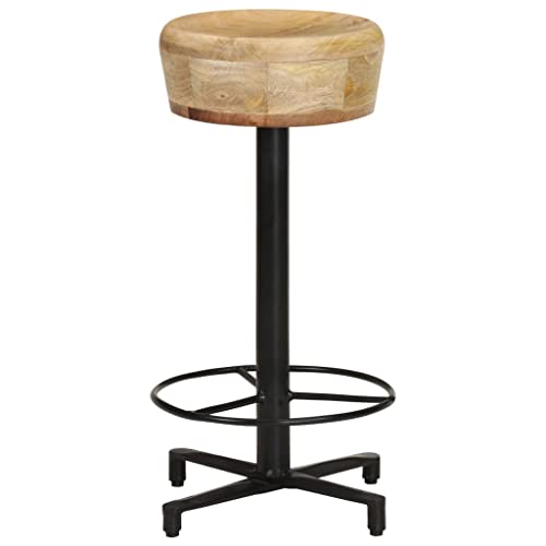 Tabourets de bar en bois massif de 66 cm stables et robustes pour dîner