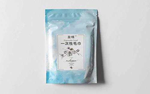 Disposable Face Towel, Muzi 100% Cotton Guest Towels, 40 Pcs Super Soft Disposable Towels Hand Napkins for Kitchen, Bathroom, Salon, Office, Dinners & Events (Individually Wrapped)