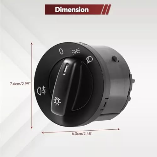 Interruptor del faro delantero 1K0941431BB para Golf VI Variant 5