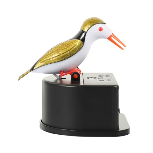 Luxshiny 1Set Creative Bird Design Automatic Toothpick Holder Pressing Type Box for Home Dining Lightweight Toothpick Dispenser Convenient Storage