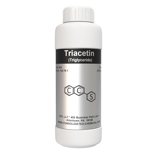 Triacetin (Glycerol Triacetate) - Premium-Quality Industrial and Laboratory Grade (500mL (16 Fl Oz))