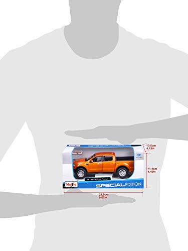 Maisto 531521 Ford Ranger Model car in Scale 1:27, Orange