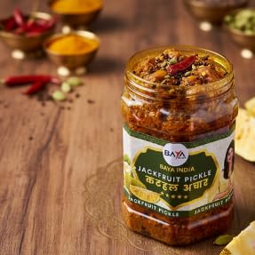 Baya India Kathal Ka Achar, Jackfruit Pickle, Homemade Pickle, Pure Mustard Oil, Spicy and Tangy, No Preservatives, No Vinegar, No Onion, No Garlic, Sun Dried, 700g 4