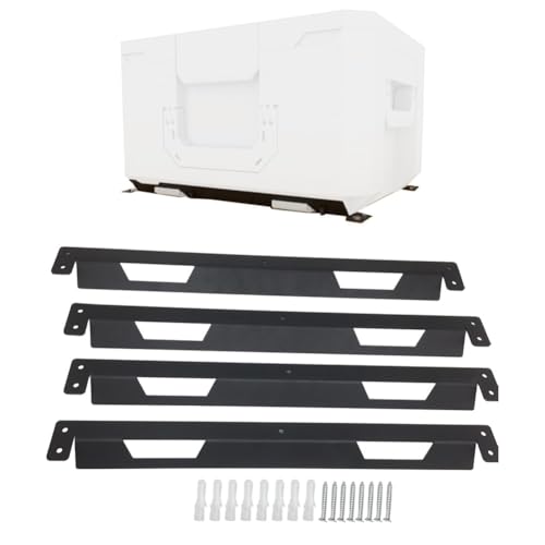 Supports de montage Toughbuilt StackTech en métal noir pour établi mural et remorque x2