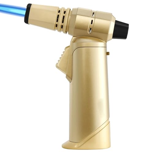 Encendedor de butano resistente al viento con llama regulable de soplete 2