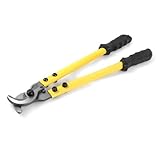 QWORK 4/0 Gauge Wire Cutter - Forged Steel Handle, Shear Action Cutter, 14