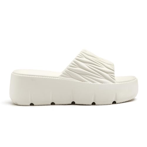 Image of EVA Women Slider | Lightweight Cushioned Slip-On Slides | Anti-Skid, Water-Friendly, Quick-Dry | Indoor /Outdoor Comfort