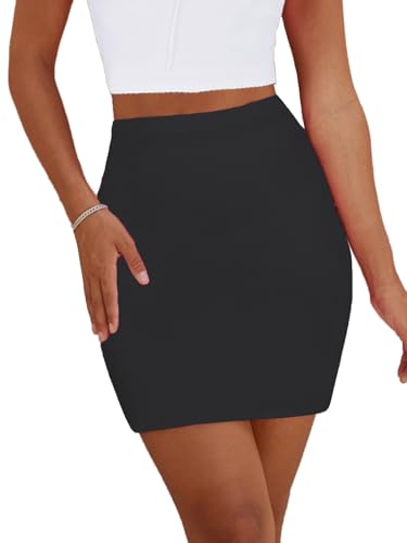 Mini jupe crayon extensible et moulante avec taille haute sculptante