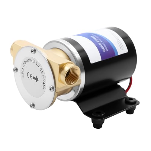 Pompe à eau pompe de cale 12V 20 PSI pompe de nettoyage de pont auto - amorçante 23l / 30l / min Liquide Automatique pour Pompe de Cale Marine Pompe à Eau...