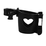 VALICLUD Universeller Cup Holder Für Kinderwagen Und Fahrrad Verstellbarer Getränkehalter Für Flaschen Und Becher Schwarz Für Senioren Und Erwachsene