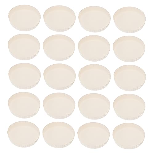 COLLBATH 100Pcs Disposable Paper Cup Covers Lids for Drinks for Beverages for Parties Hotels and Restaurants