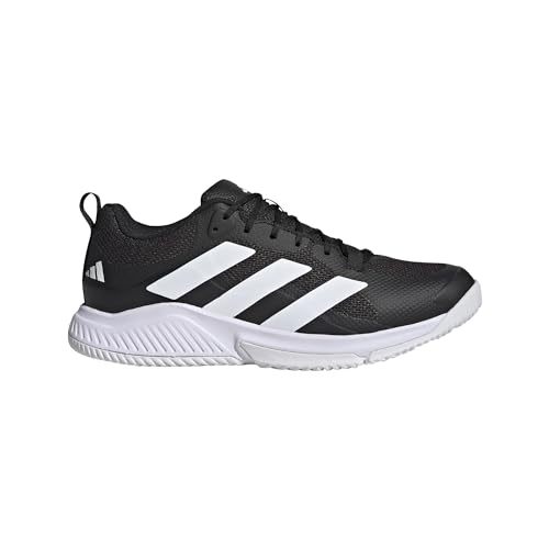 adidas Herren Court Team Bounce 2.0 Hallenschuh, Schwarz/Weiß/Schwarz, 40.5 EU – Ansicht 3