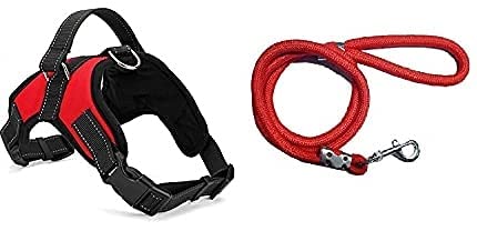 See full amazon price history chart for BohoBark Durable Combo Pack of Nylon Dog Harness with Adjustable Buckle and 15MM Nylon Leash Set Ideal for Training/Walking Dogs and Puppies - Red BohoBark Durable Combo Pack of Nylon Dog Harness with Adjustable Buckle and 15MM Nylon Leash Set Ideal for Training/Walking Dogs and Puppies - Red (B0CBVFXS79) Amazon Price History, Amazon Price Tracker