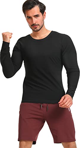 Dyuai Sauna Shirt For Men Sweat Sauna Suits T-Shirt Heat Trapping Compression Vest Long Sleeve Body Shaper Workout(Wbh6006-01-L) #TOP4