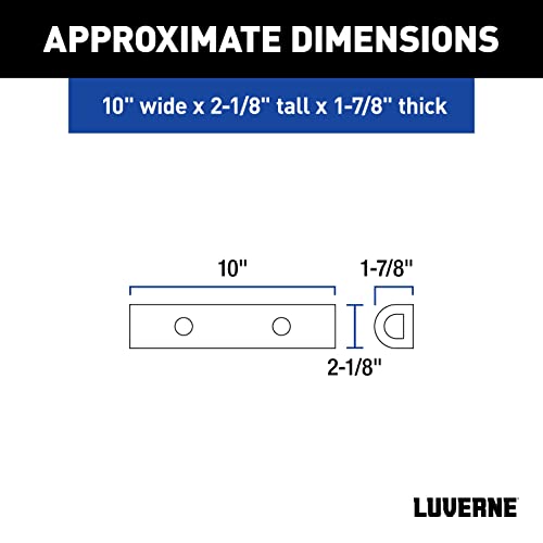 Luverne 2090615 10-Inch Universal Rubber Bumper Guard Protector Strip Loading Dock Rear Fender Pad Bump Stop thumb #1