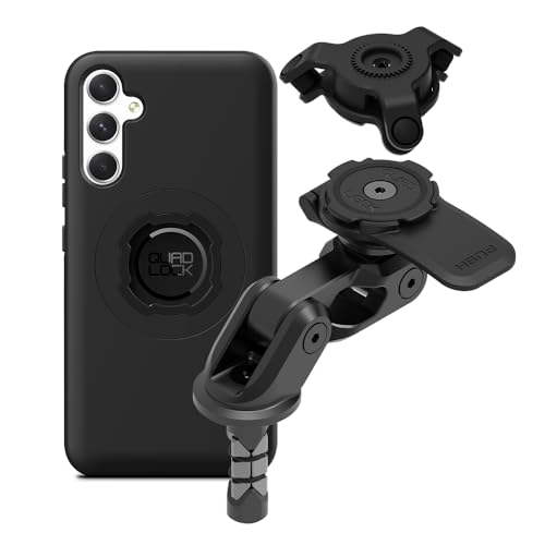 Image of Quad Lock Motorcycle Fork Stem Mount PRO Kit with Vibration Dampener and MAG Phone Case for Galaxy A34