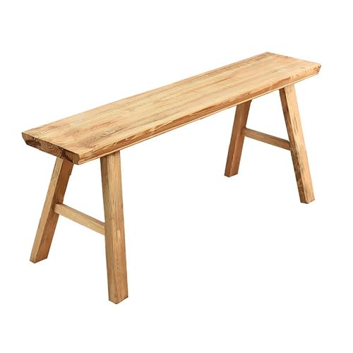 Banco de madera maciza para entrada y comedor, almacenamiento y asiento versátil para zapatos, ideal para dormitorio y sala de estar