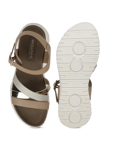 Image of Liberty Healers ZQ-AL-SN04 Casual Sandal For Women With PU Sole | Stylish & Comfortable | Durable Summer Footwear for Outdoor /Indoor - Ideal for Everyday Wear