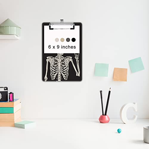 Image of Small Plastic Clipboard 6 x 9 in, Standard A5 Size Fashion Clip Board