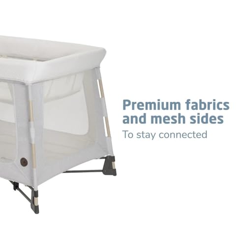 Image of Maxi-COSI Swift Baby Playard with Mat, Baby Playpen, Play Yard with Bassinet, Portable Playpen for Babies and Toddlers, Onyx Sand