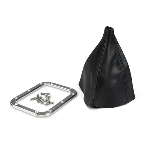 Lokar 70-BFMB Billet Rectangular Boot Ring with Boot, black