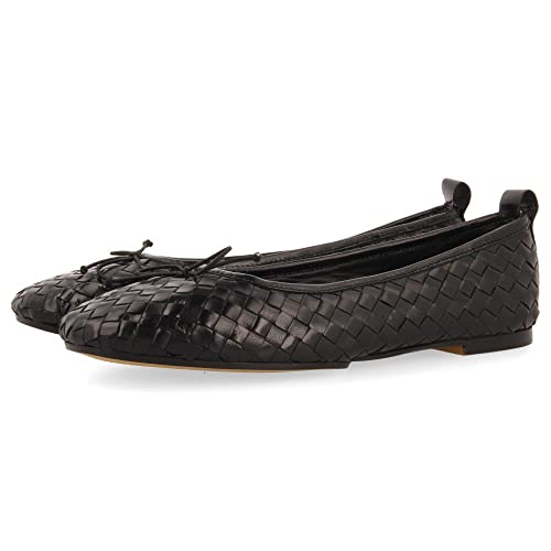 Ballerines cuir tressé femme Gioseppo Thisted marron