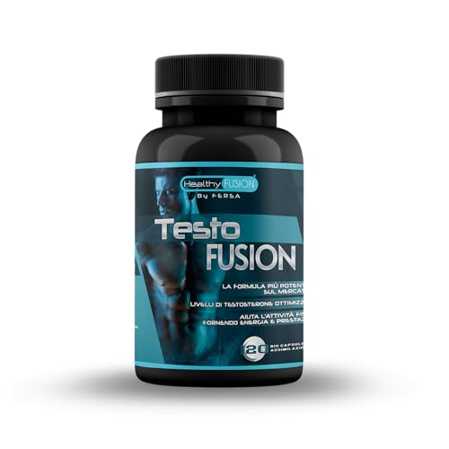Healthy Fusion Testosterone Boster | Testosterone + Taurina + Maca Andina | Aumenta l'energia | Potenziatore sessuale | Aumenta la massa muscolare e la resistenza fisica | Azione Bruciagrassi 120 caps
