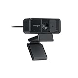 Kensington W1050 - Webcam 1080p Mise au Point Fixe & Grand Angle, Microphones � R�duction du Bruit Int�gr�s, Champ de Vision 95�, Id�ale pour Visioconf�rence & Pr�sentations (K80251)