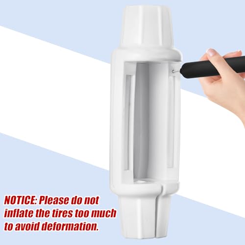 Maasechs 4 Pack Boat Dock Post Bumpers for Poles - Dock Fender Bumpers Inflatable Docking with Pump for Slide-Over Post Pole,Slip-On Leg Pipe,Vertical Protection for Buoy Pontoon Protector(White) by Maasechs - Image 5