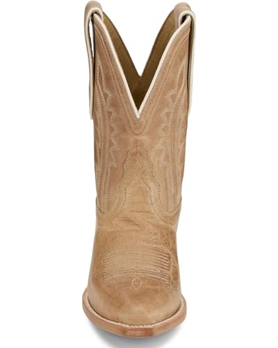 Tony Lama Women's Areli Western Booties Snip Toe - DR3250 7 M US Ivory4