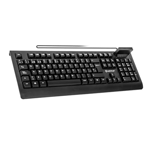 Unykach KB918 SmartCard DNIe ES – Teclado con Lector de Tarjetas Inteligentes Español | Ideal para Uso Profesional y Seguridad Digital | QWERTY | USB Plug & Play