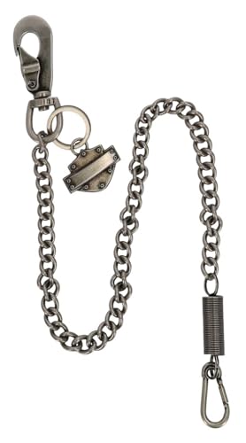 Harley-Davidson Men's Bar & Shield Spring 24 inch Wallet Chain, Antique Nickel2