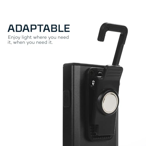 Image of NEBO SLIM Pocket Flashlight | 500 Lumens, Rechargeable Mini EDC Work Light, Magnetic Base & Dimmable Brightness, Durable & Water Resistant, Includes Charging Cable - Black
