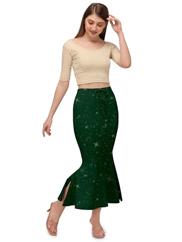 Image of Mehrang Stretchable Shimmer Saree Shapewear Petticoat for Women, Skirts for Women,Shape Wear Dress for Saree