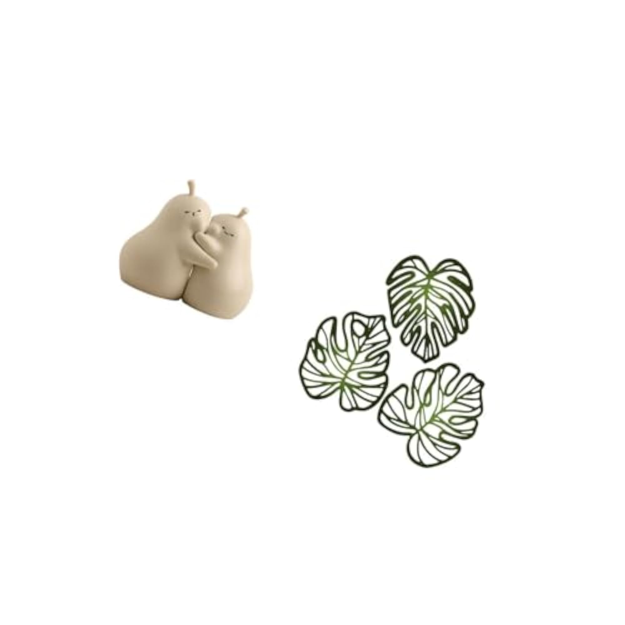 Ceramic Book Stand with Palm Leaves Decor, Creative Gift