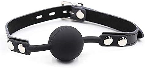 Jin Yulong Yoga mouthball Plug Silicone Alternative Toy Stage Performance Props Black