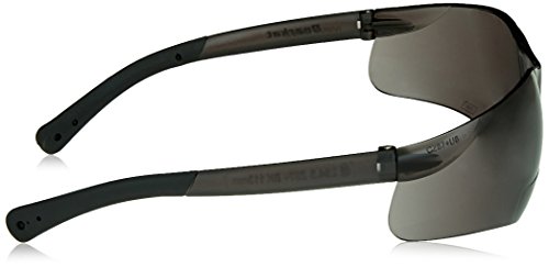 Image of MCR Safety Crews BKH20G BearKat Magnifier Polycarbonate 2.0 Diopter Gray Lens Safety Glasses with Non-Slip Hybrid Black Temple Sleeve (Pack of 2)