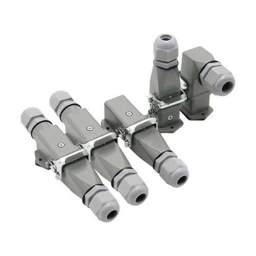 Conector HDC-HA rectangular de alta resistencia y diseño robusto de 4 a 8 pines 3